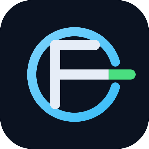 Mark on rounded dark tile (app icon)